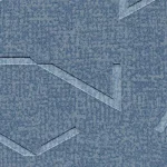 Metro gull glass embossed