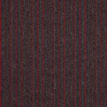Kırmızı Çizgili Karo Halı 1520